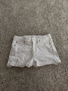 American Eagle Outfitters White Denim Cutoff Shorts